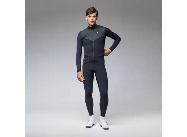 Alé R-EV1 Wool Speed pánská zimní cyklistická bunda Black