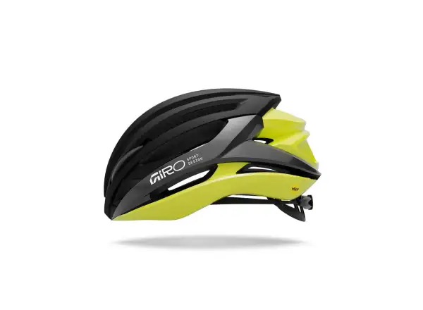 Giro Syntax MIPS silniční přilba Mat Black/Gloss Hi Viz Yellow