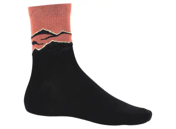Viking Bamboo Mid dámské ponožky Black/Orange