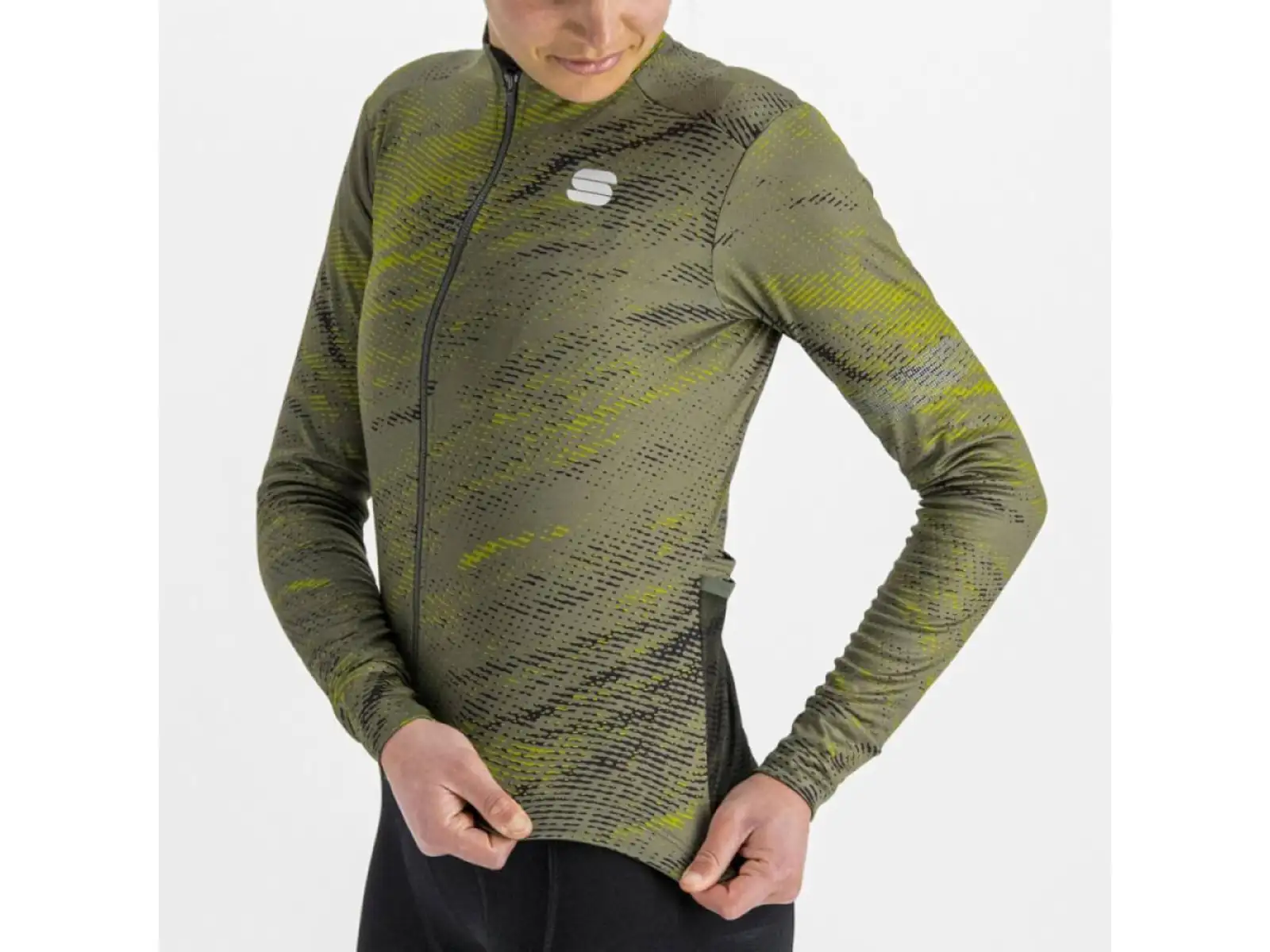 Sportful Cliff Supergiara Thermal dámský dres dlouhý rukáv beetle guacamole black