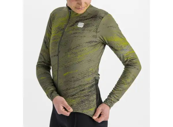 Sportful Cliff Supergiara Thermal dámský dres dlouhý rukáv beetle guacamole black