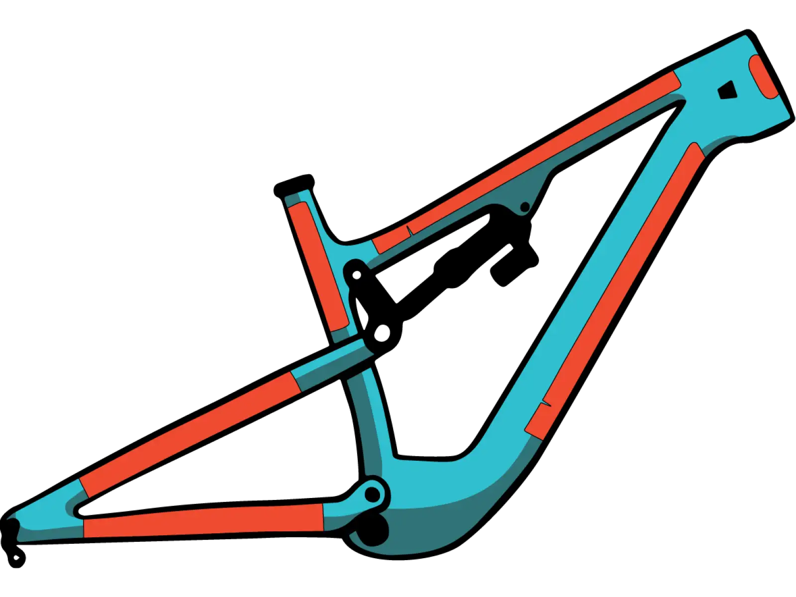 RideWrap set ochranných fólií na rám 60 % pokrytí pro elektrokola