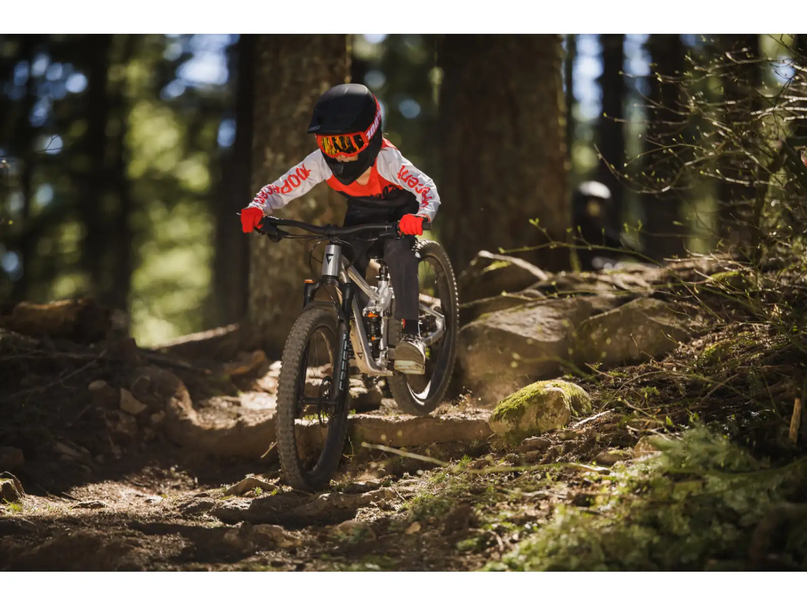 Giant Faith 24 dětské celoodpružené kolo Raw Aluminium