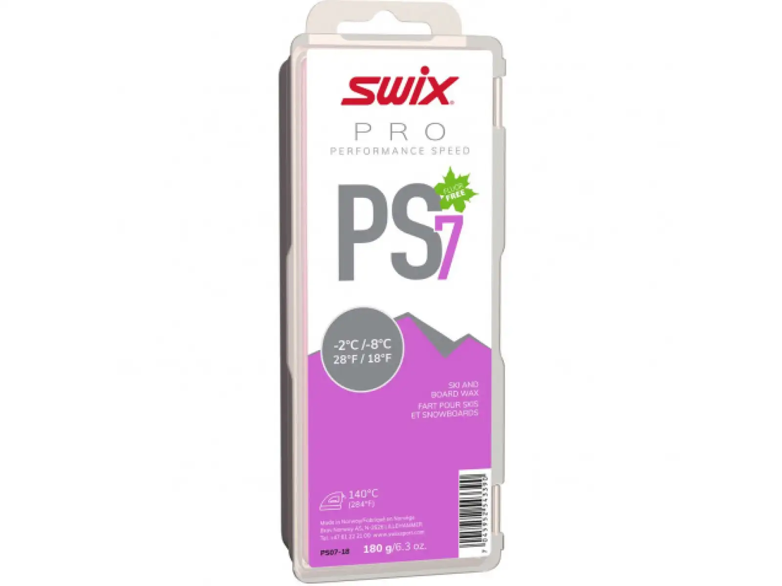 Swix PS07-18 Pure Speed skluzný vosk 180 g