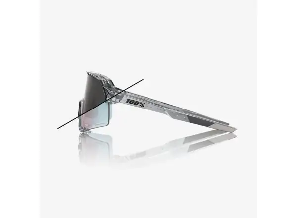 100% S3 sluneční brýle Polished Translucent Grey/Rose Gold Mirror Photochromic