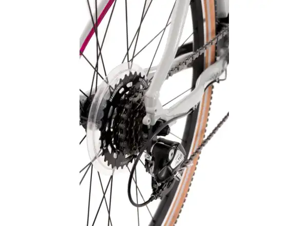 Rock Machine CrossRide 100 Lady gloss light grey/dark grey trekingové kolo