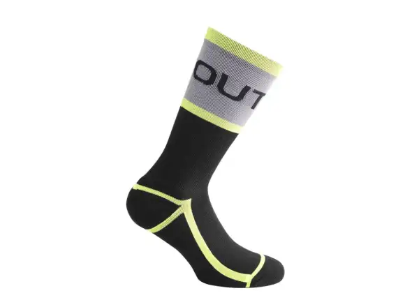 Dotout Prime ponožky Black/Fluo Yellow