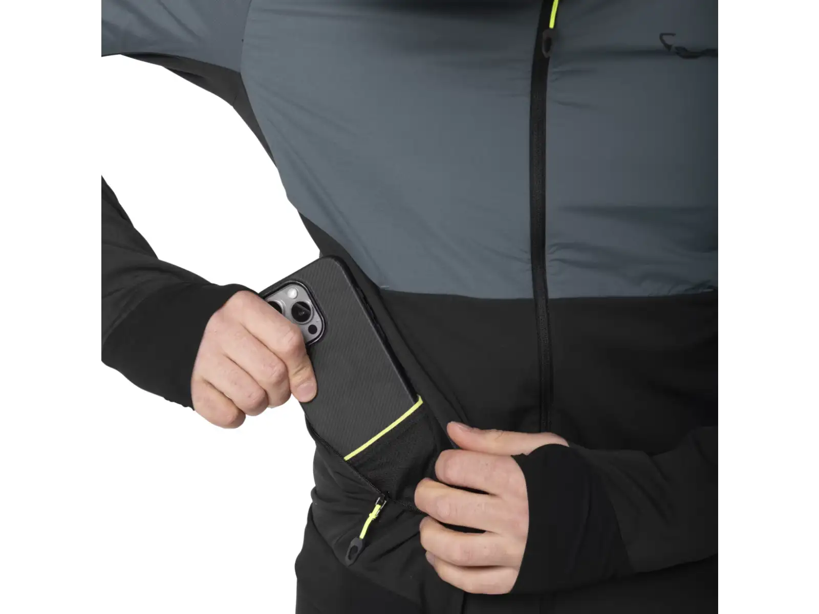 Dynafit Alpine Hybrid pánská běžecká bunda Cinder