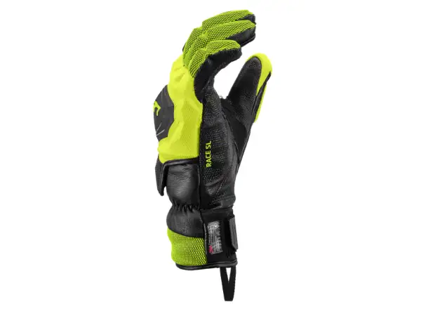 Leki WCR Venom SL 3D závodní rukavice Black-Ice Lemon