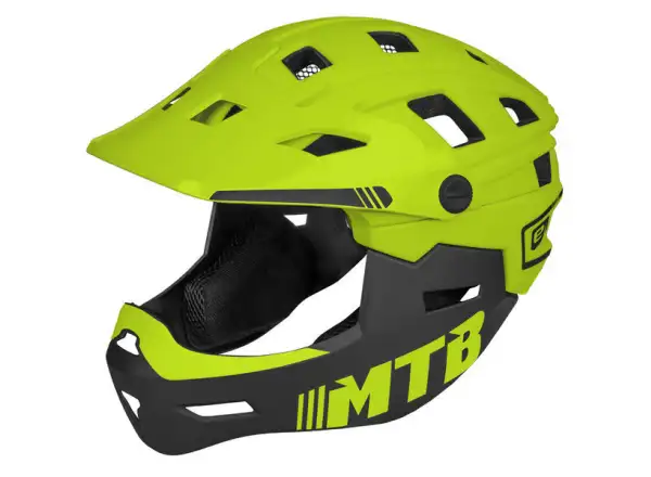 Etape Scudo dětská přilba limeta/černá mat