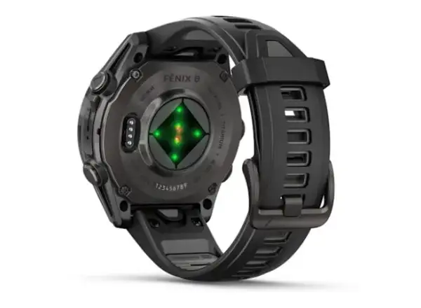 Garmin fenix 8 - 43 mm AMOLED Sapphire chytré hodinky Carbon titanium Black/Pebble grey