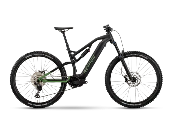 Raymon Trailray 150 celoodpružené elektrokolo black/resedagreen/citron