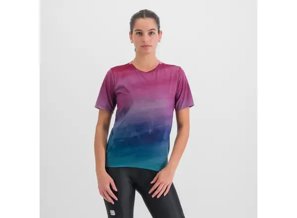 Sportful Flow Giara dámský dres krátký rukáv berry blue pink