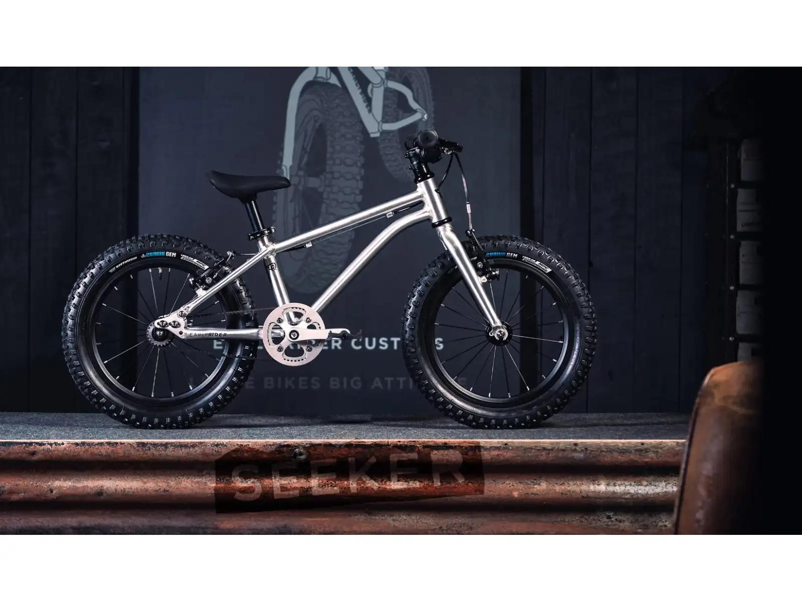 Early Rider Seeker 16 dětské kolo Brushed Aluminium