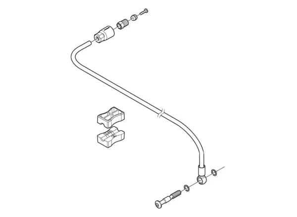 Shimano SM-BH90-SBM brzdová hadička 1700 mm zadní