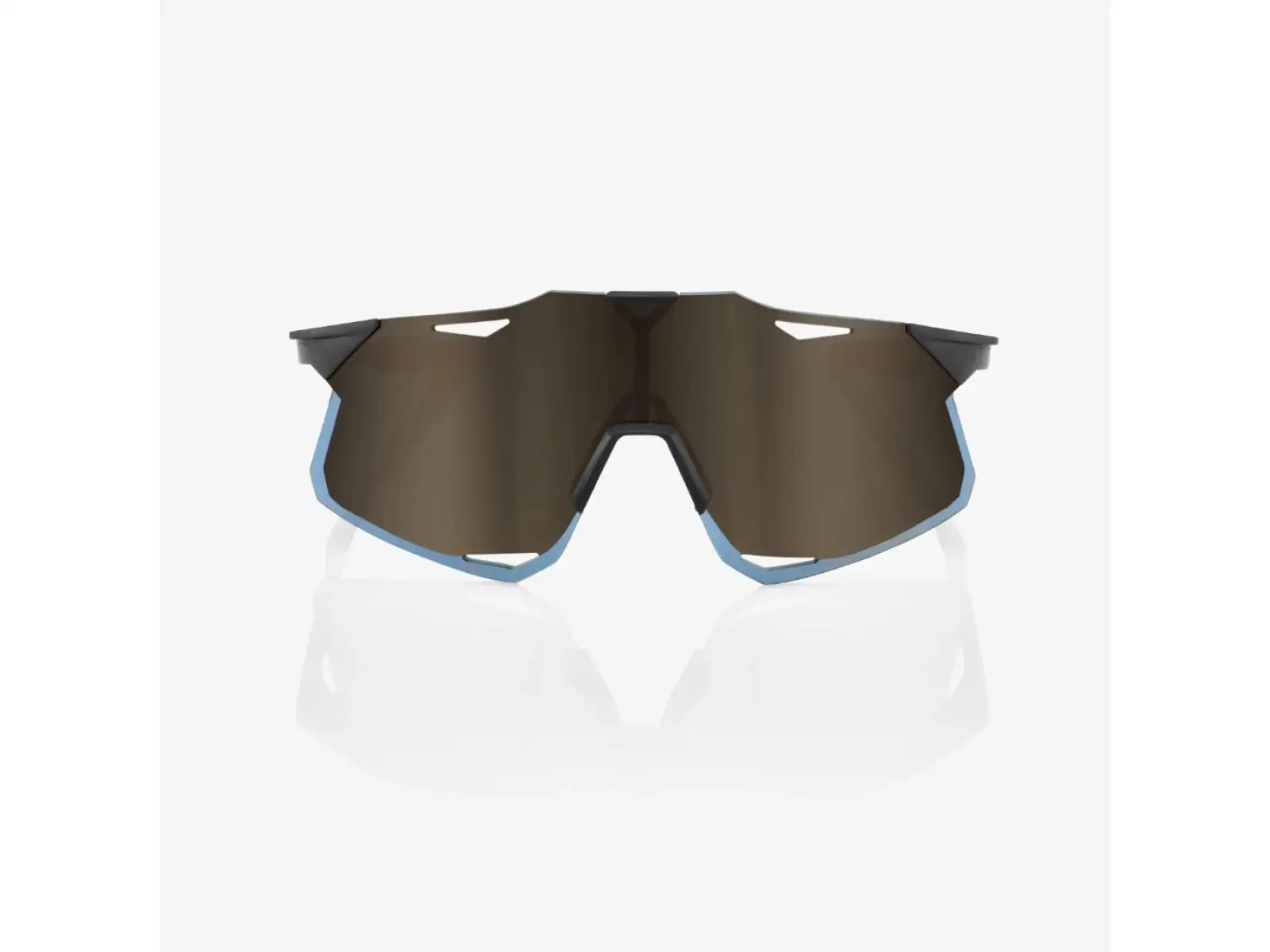 100% Hypercraft sportovní brýle Matte Black/Soft Gold