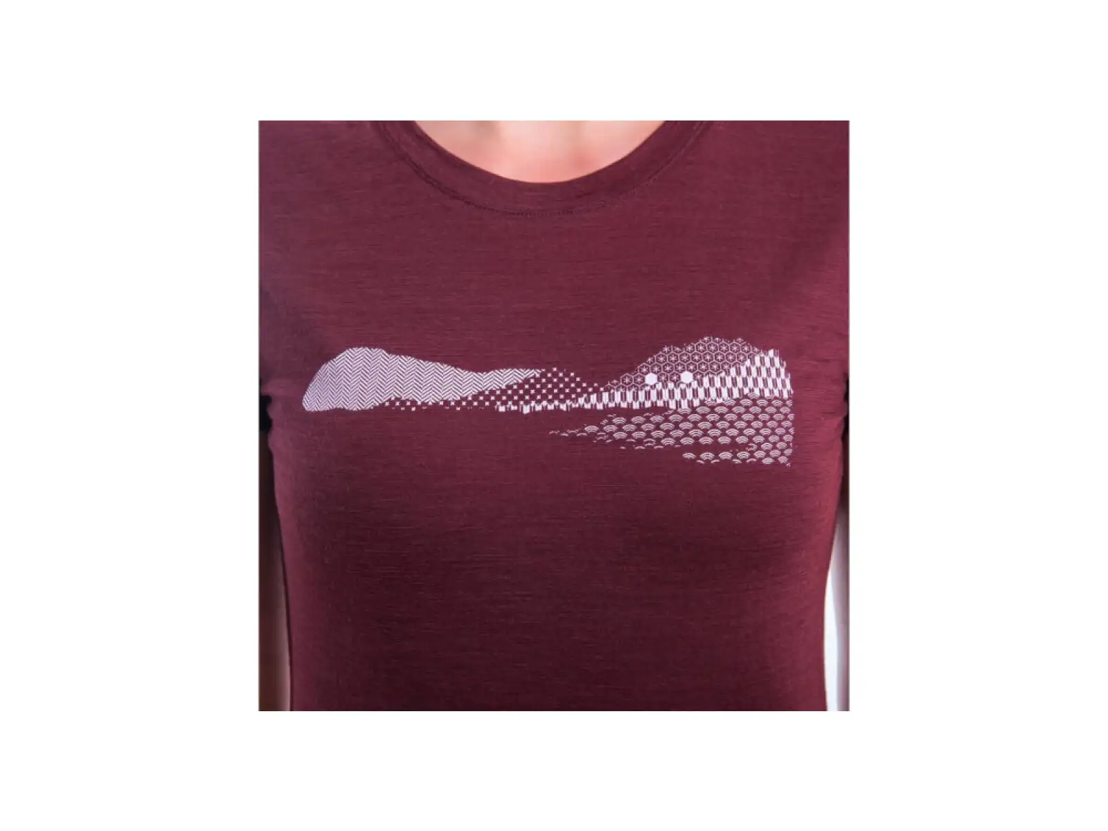 Sensor Merino Air PT Hills dámské triko krátký rukáv Port Red