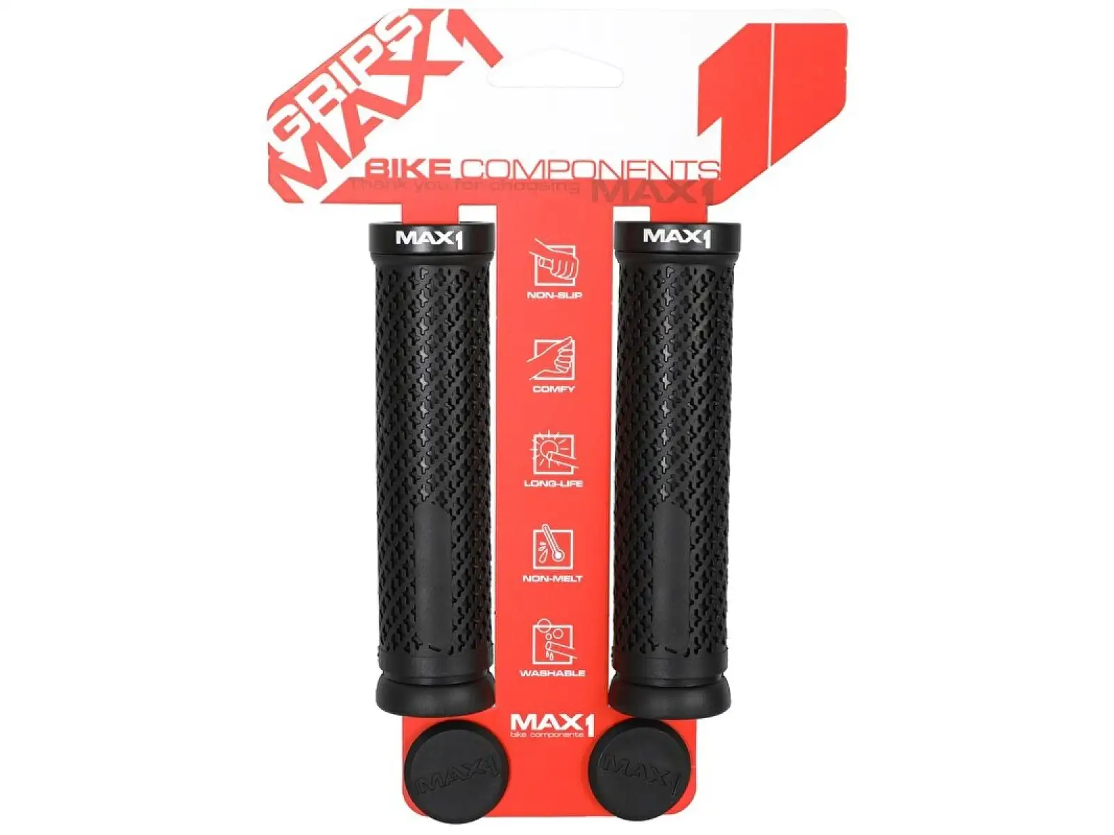 MAX1 Race Lock gripy černé