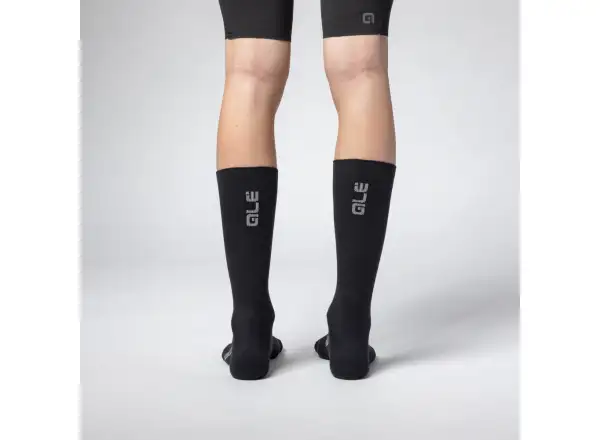 ALÉ Thermo 2.0 zimní cyklistické ponožky Black