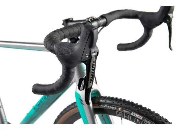 Bombtrack Tension 2 cyklokrosové kolo Glossy Grey / Green