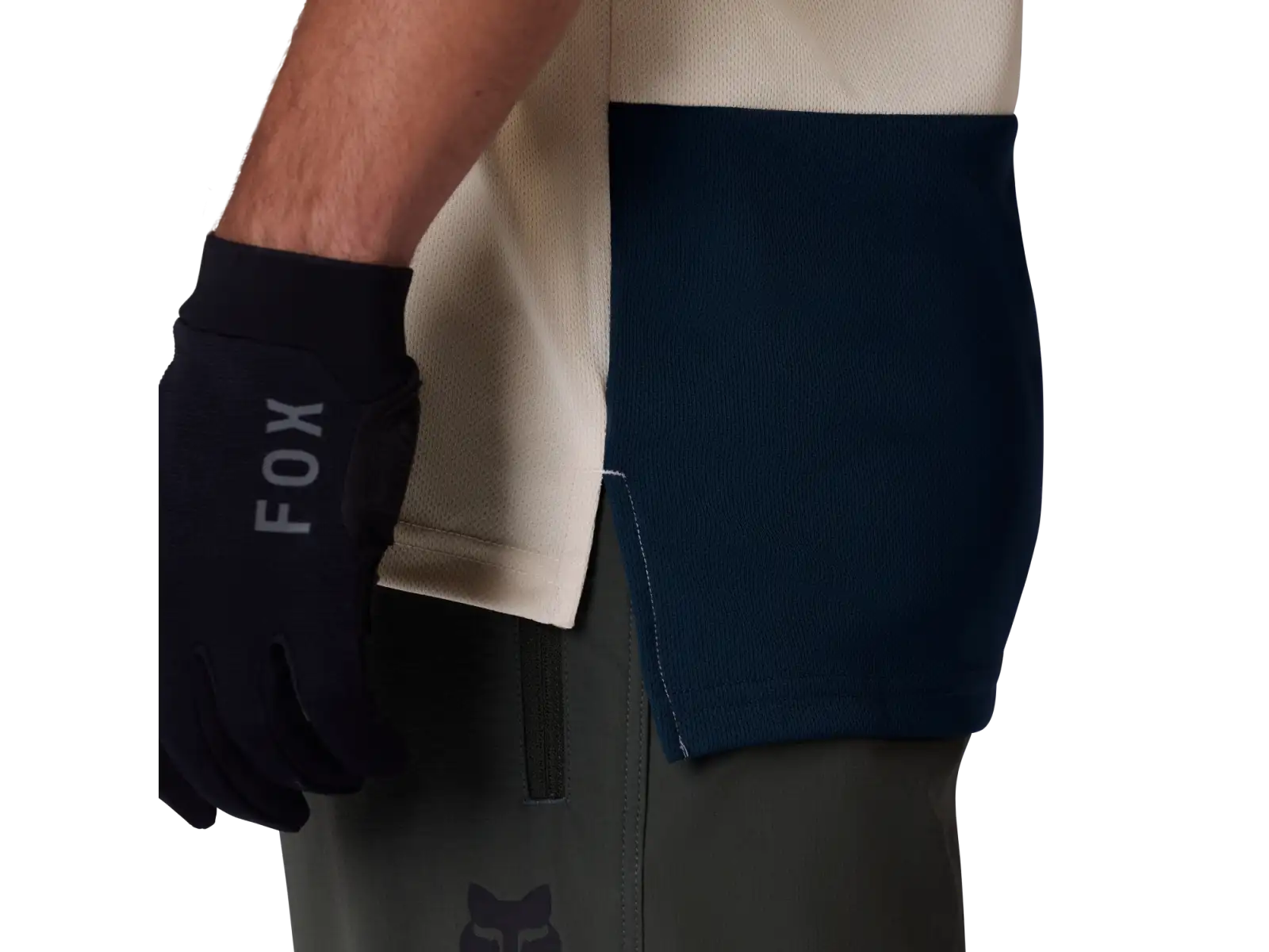 Fox Ranger pánský dres krátký rukáv Wordmark Chalk