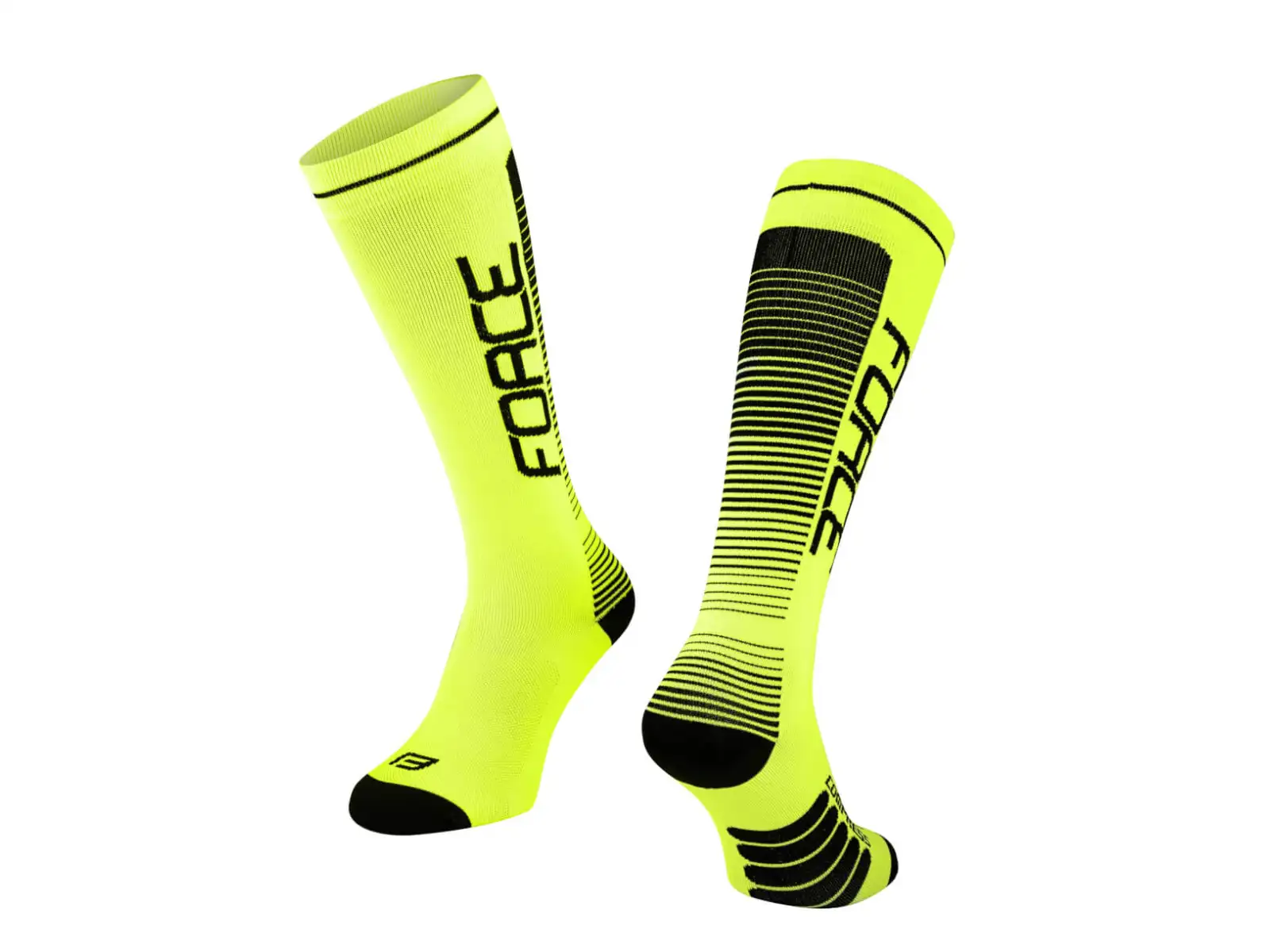 Force Compress kompresní elastické podkolenky fluo/černá