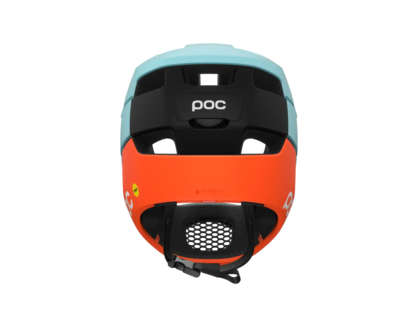POC Otocon Race MIPS přilba Indicolite Blue Matt/Carnelian Orange Matt