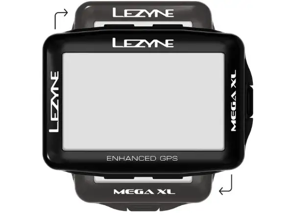 Lezyne Mega XL GPS navigace černá