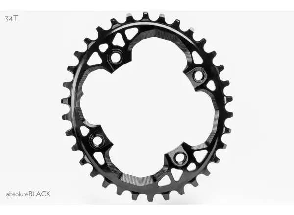 Absolute Black OVAL Sram BCD94 převodník, 34z.