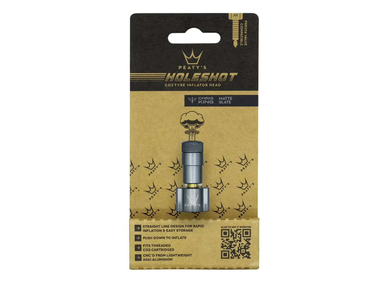 Peatys Holeshot CO2 hlavice pumpy Slate