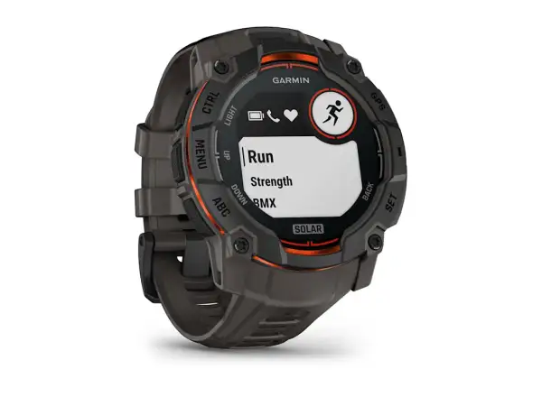 Garmin Instinct 3 Solar 50 mm chytré hodinky Black/Charcoal pásek