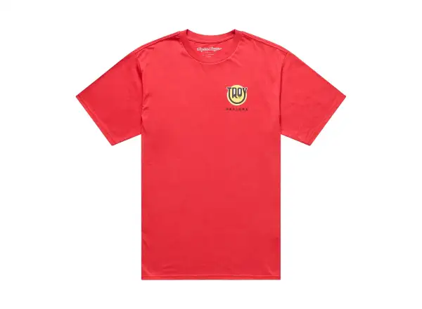 Troy Lee Designs Happy Dayz pánské triko krátký rukáv Scarlet