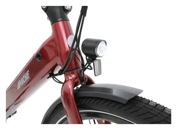 Apache Tanka 24 RX skládací elektrokolo 363 Wh S/M bordó
