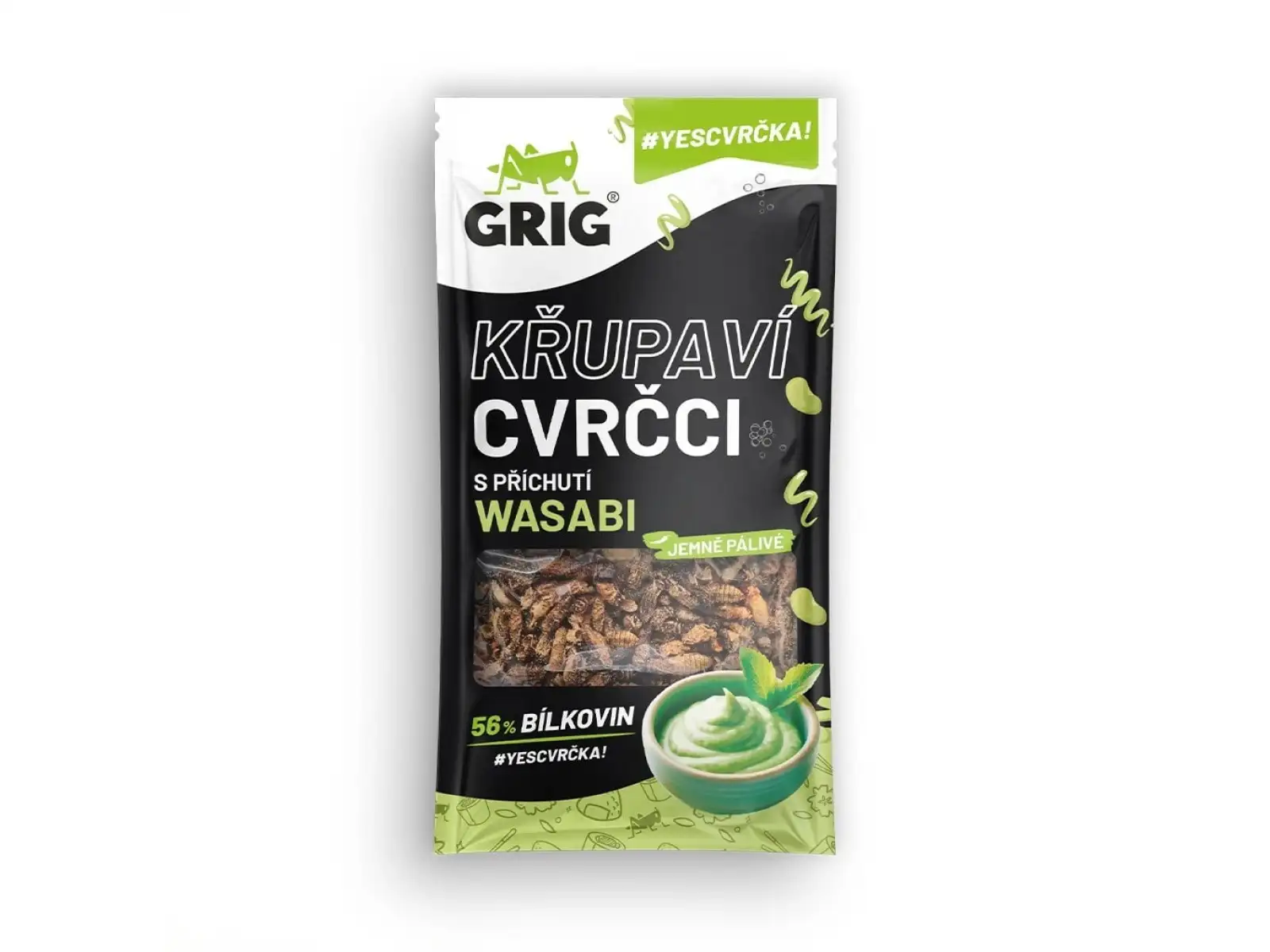 Grig křupaví cvrčci Wasabi 13 g