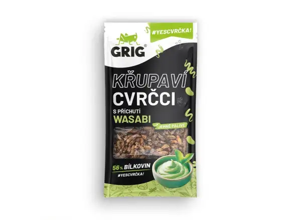 Grig křupaví cvrčci Wasabi 13 g