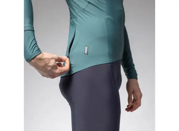 Alé R-EV1 Warm Race pánský dres zateplený dlouhý rukáv Pier Green