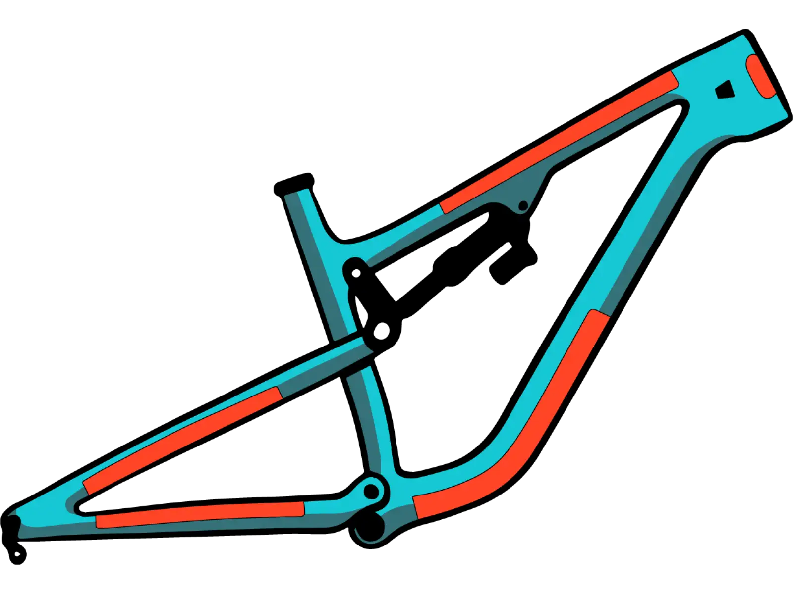RideWrap set ochranných fólií na rám 30 % pokrytí pro horská kola