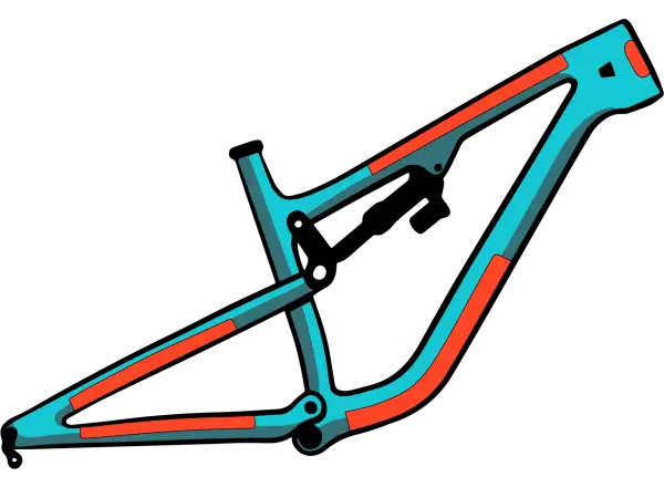 RideWrap set ochranných fólií na rám 30 % pokrytí pro horská kola