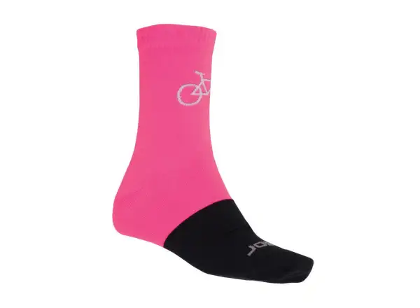 Sensor Tour Merino ponožky růžová/černá