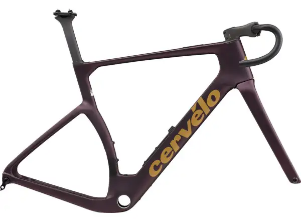 Cervélo Aspero-5 gravel rámová sada Black Currant