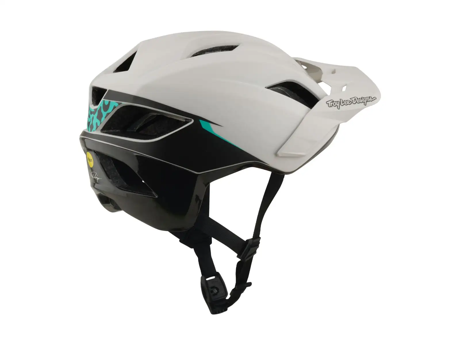 Troy Lee Designs Flowline SE MIPS přilba Stacks Pumice/Real Teal