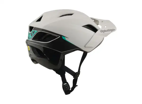 Troy Lee Designs Flowline SE MIPS přilba Stacks Pumice/Real Teal
