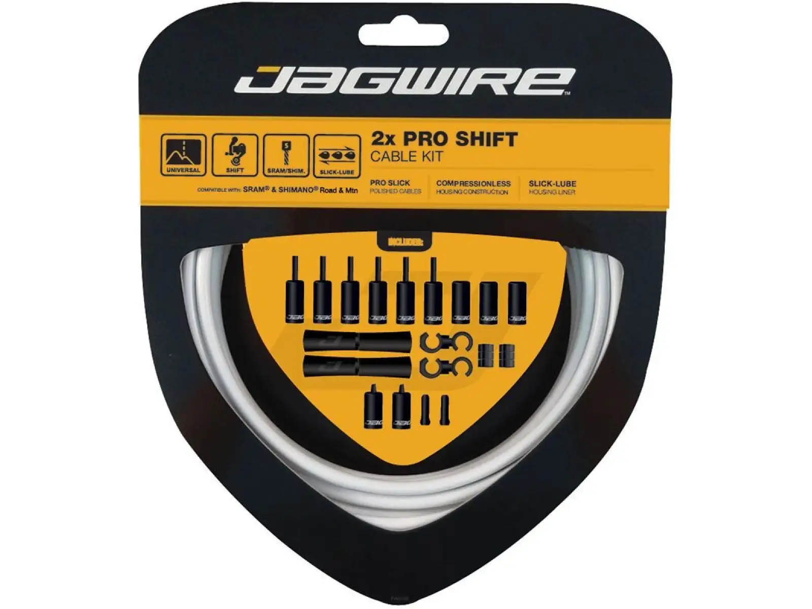 Jagwire PCK503 2x Pro Shift Kit bílá