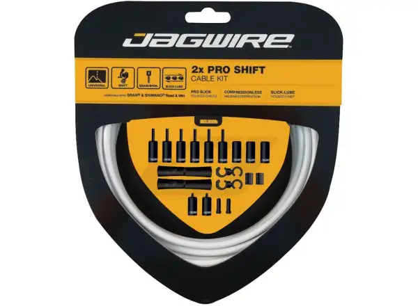 Jagwire PCK503 2x Pro Shift Kit bílá