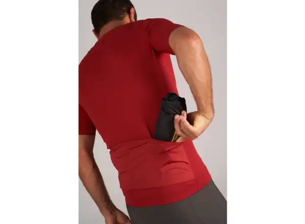 Mavic Aksium pánský dres krátký rukáv Burgundy