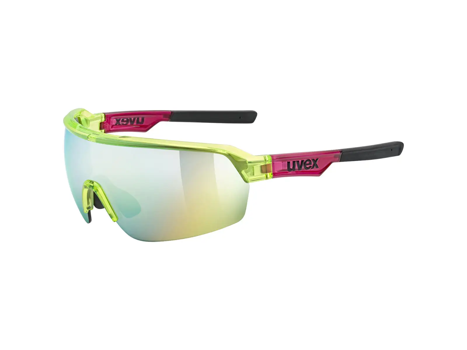 Uvex Sportstyle 227 brýle yellow/red transparent 2021