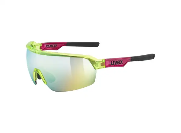 Uvex Sportstyle 227 brýle yellow/red transparent