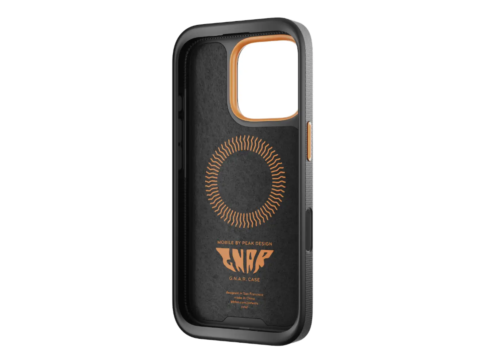 Peak Design G.N.A.R. Case pro iPhone 16 Pro Black
