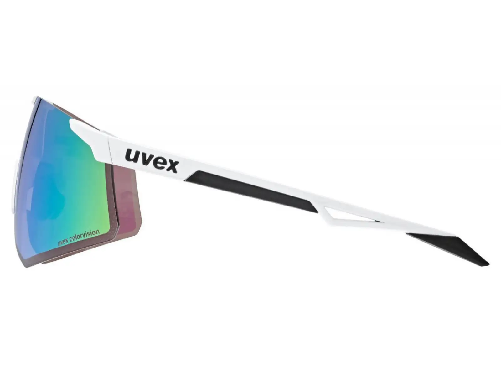 Uvex Pace Perform S ColorVision brýle White Matt/Mirror Green