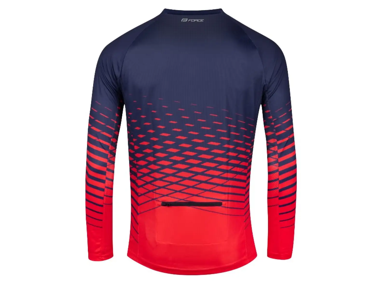 Force Angle MTB pánský dres dlouhý rukáv modrá/červená